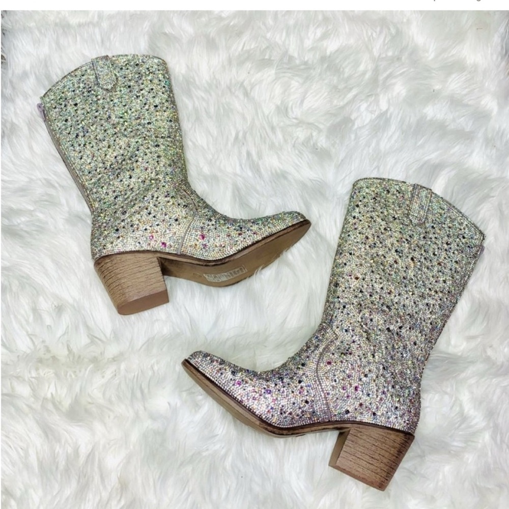Sparkling Multicolor Women's Boots